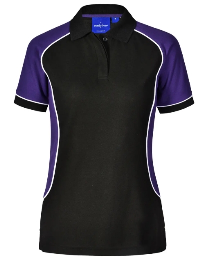 Picture of Winning Spirit, Ladies TrueDry Tri-colour S/S Pique Polo